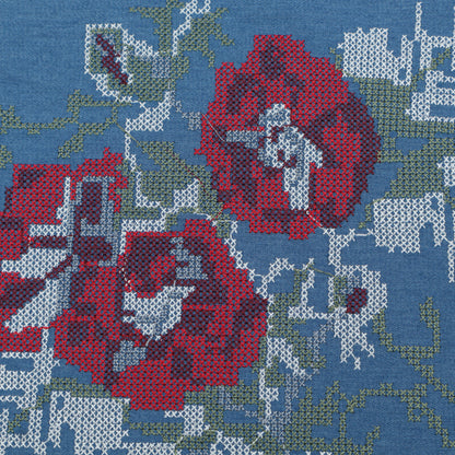 Denim Embroidery Fabric