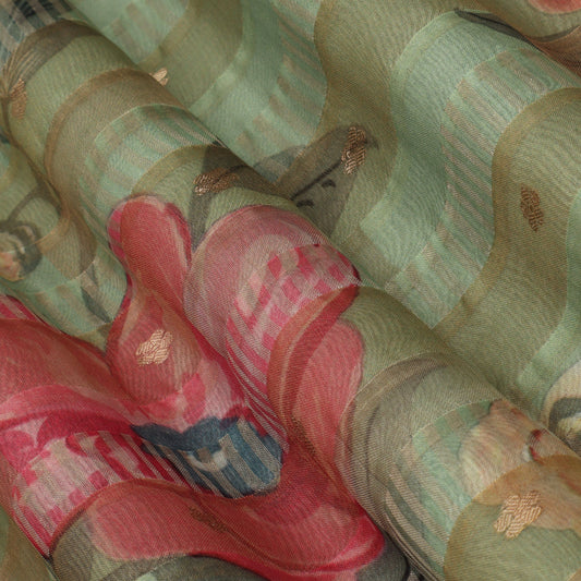Pure Organza Tissue Brocade Fabric