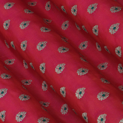 Pink Color Katan Meena Brocade Fabric