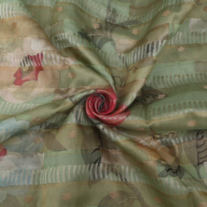 Pure Organza Tissue Brocade Fabric