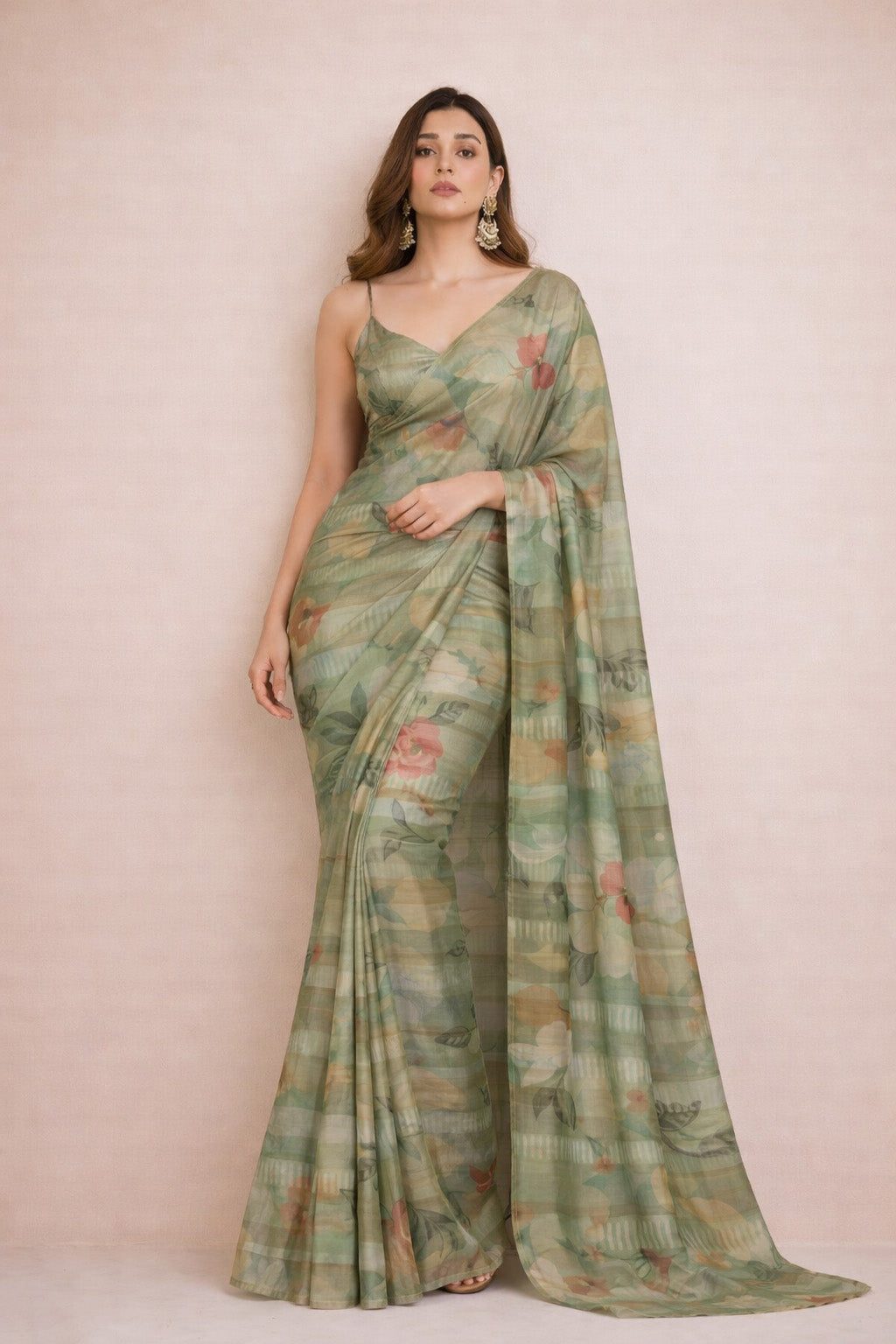 Pure Organza Tissue Brocade Fabric