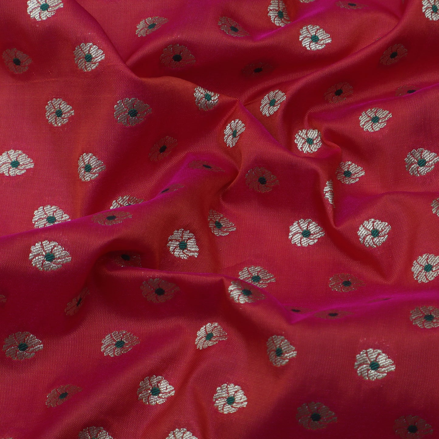 Pink Color Katan Meena Brocade Fabric