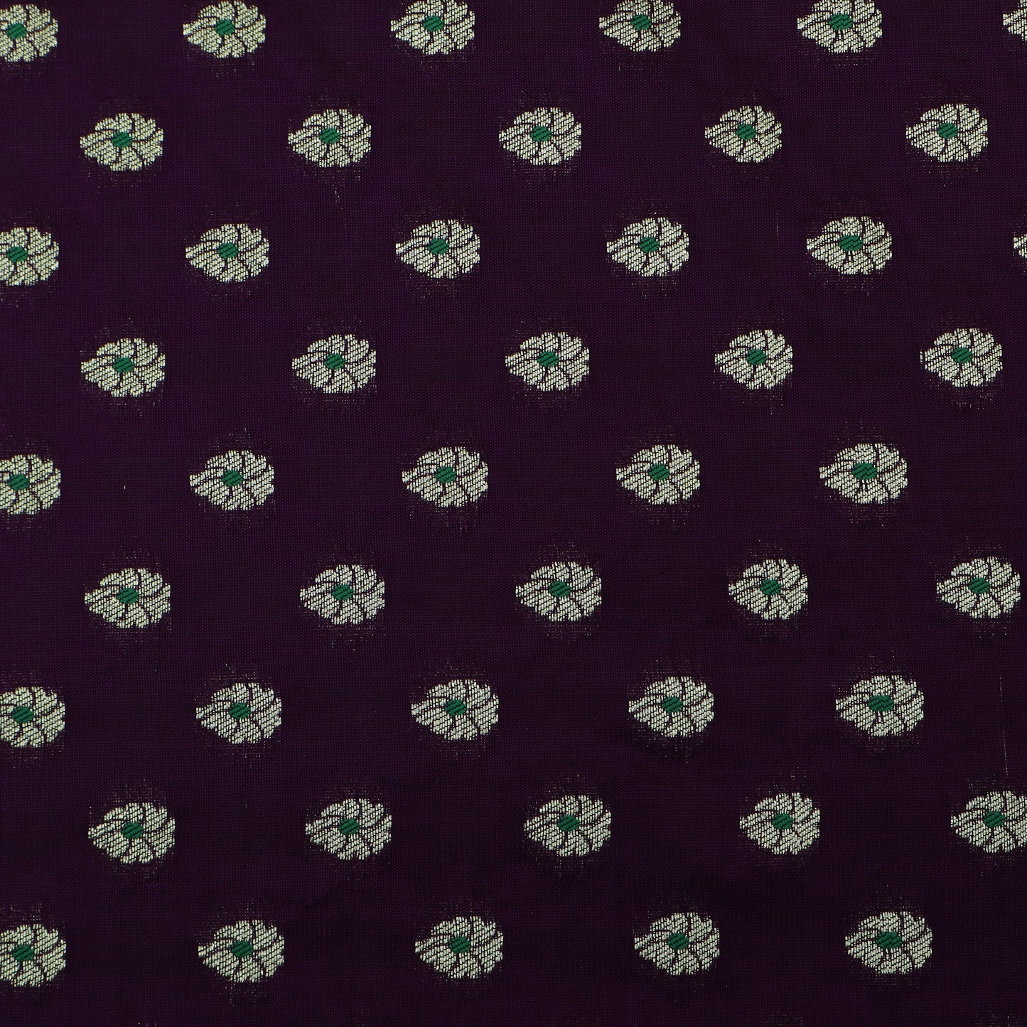 Purple Color Katan Meena Brocade Fabric