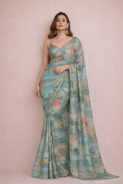 Pure Organza Tissue Brocade Fabric