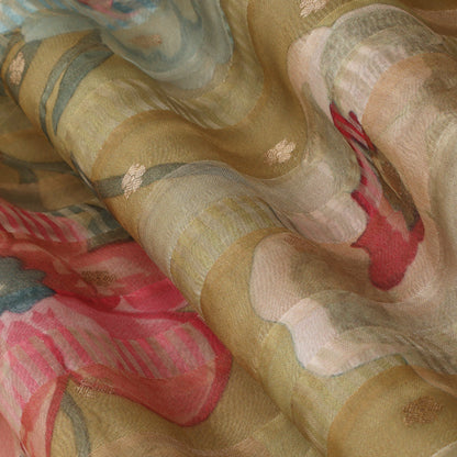 Pure Organza Tissue Brocade Fabric