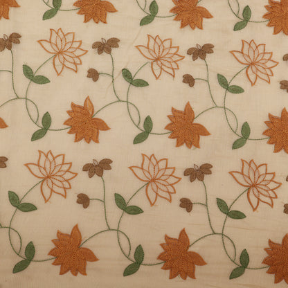 Chanderi Tissue Embroidery Fabric