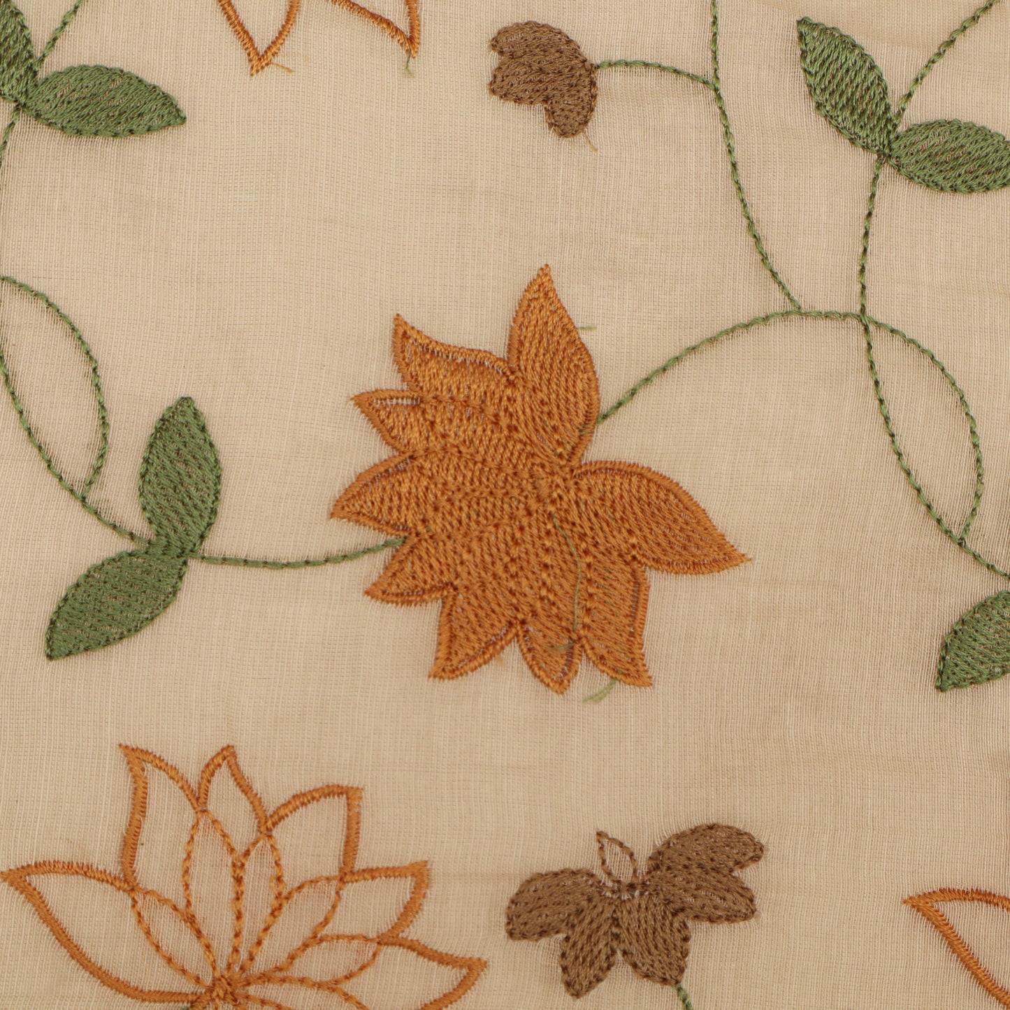 Chanderi Tissue Embroidery Fabric