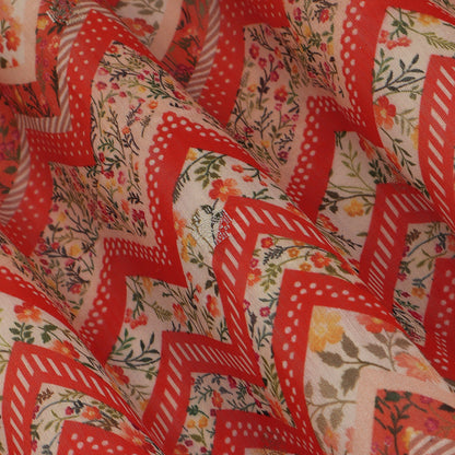 Silk Chanderi Print Fabric