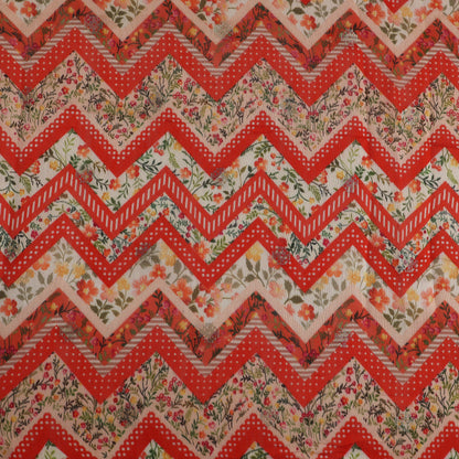 Silk Chanderi Print Fabric