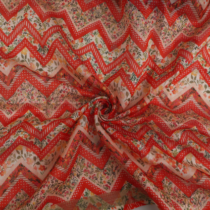 Silk Chanderi Print Fabric
