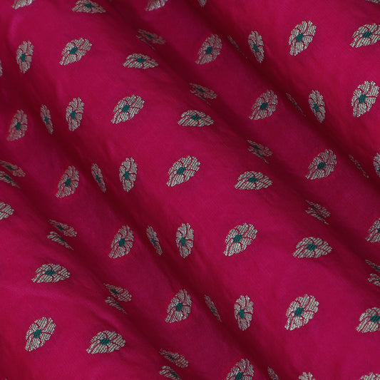 Rani Color Katan Meena Booti Brocade Fabric