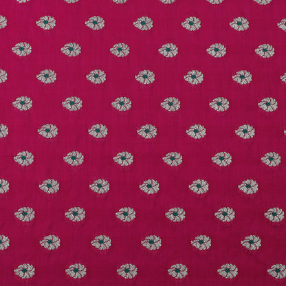 Rani Color Katan Meena Booti Brocade Fabric