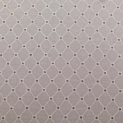 Cotton Chikan Embroidery Fabric