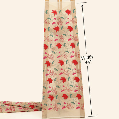 Chanderi Tissue Embroidery Fabric