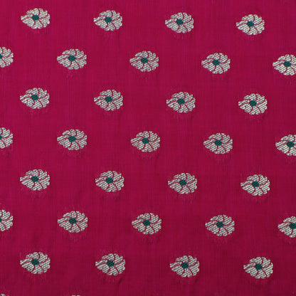 Rani Color Katan Meena Booti Brocade Fabric