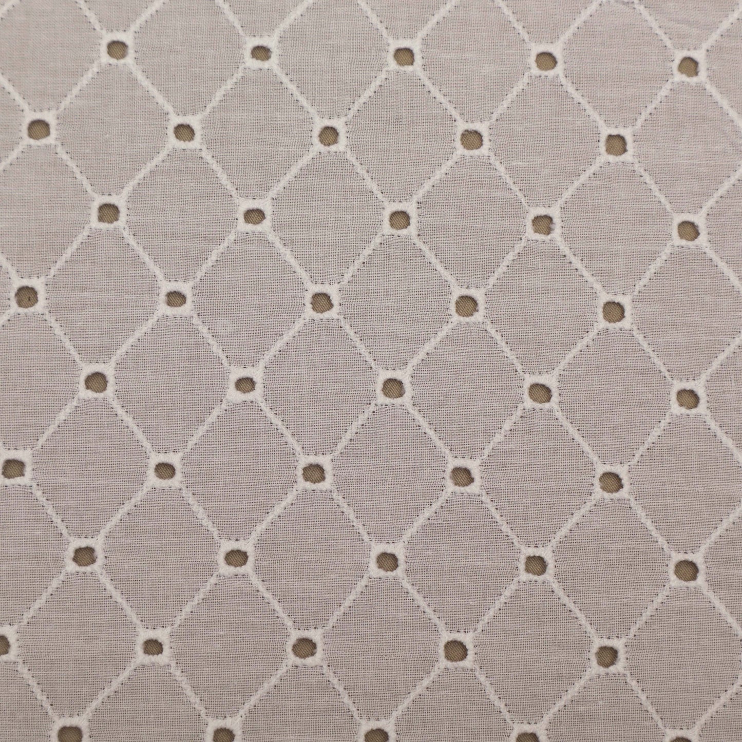 Cotton Chikan Embroidery Fabric