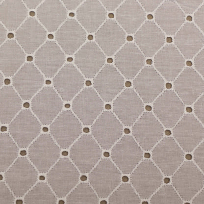 Cotton Chikan Embroidery Fabric