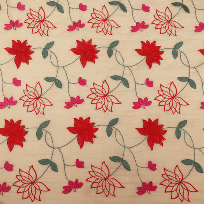 Chanderi Tissue Embroidery Fabric