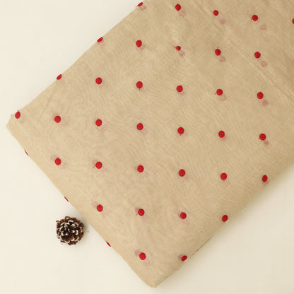 Chanderi Tissue Embroidery Fabric