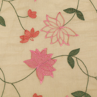 Chanderi Tissue Embroidery Fabric