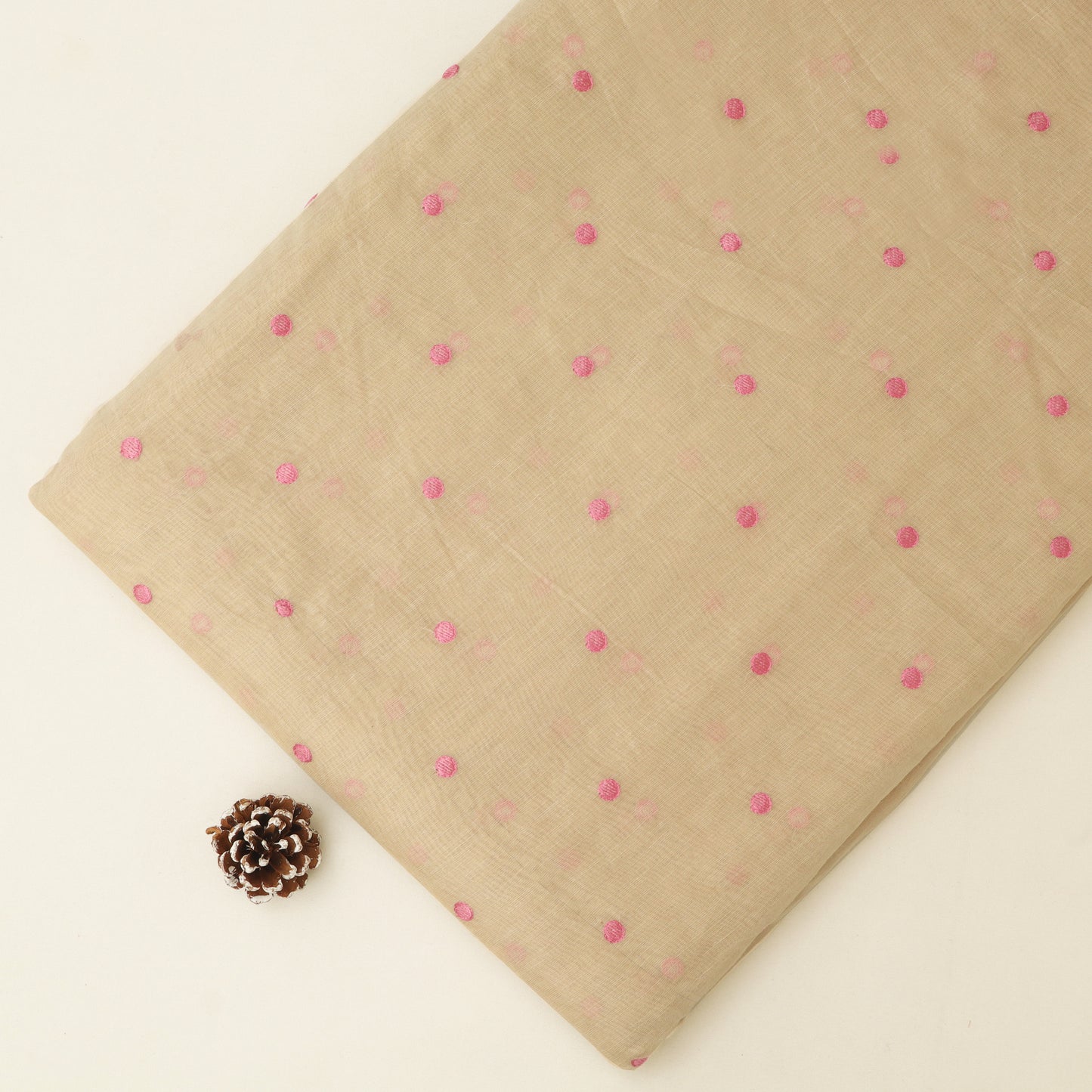 Chanderi Tissue Embroidery Fabric