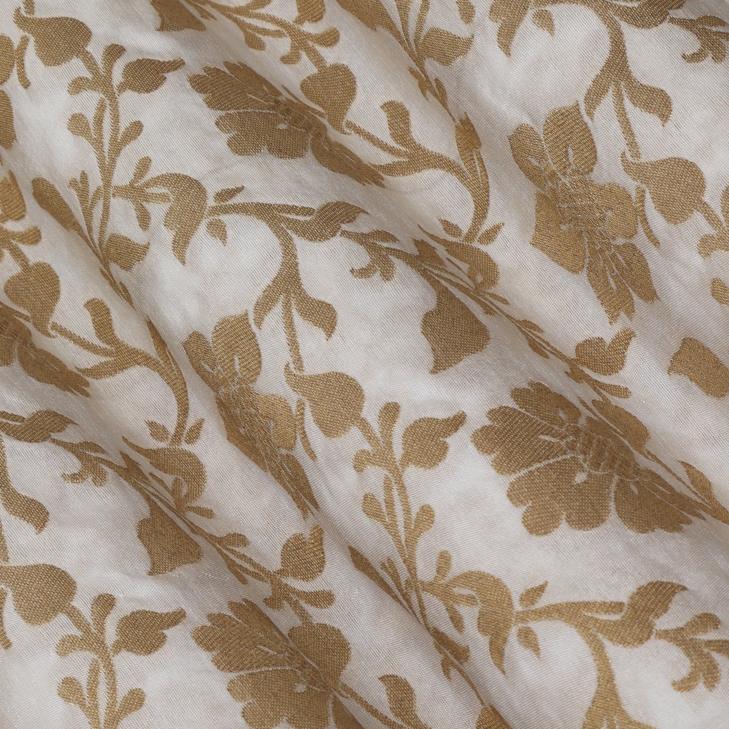 Dyeable Katan Jaal Brocade Fabric