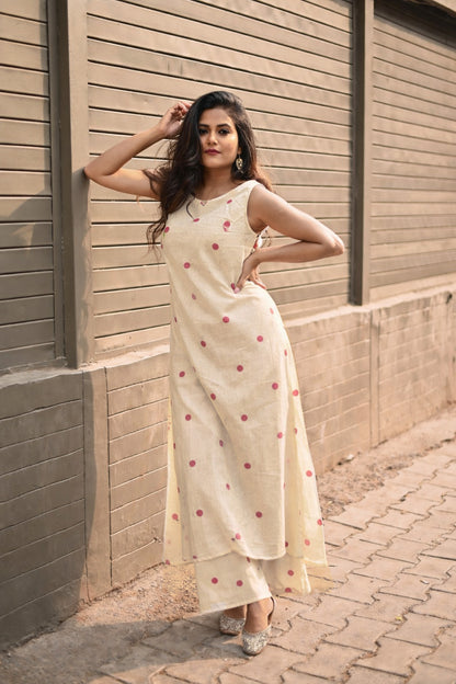 Chanderi Tissue Embroidery Fabric