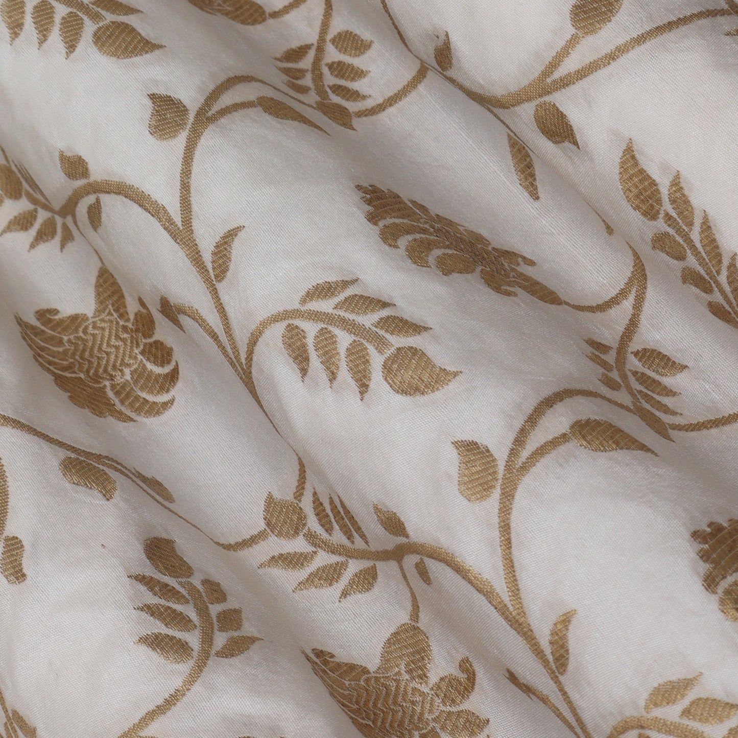 Dyeable Katan Jaal Brocade Fabric