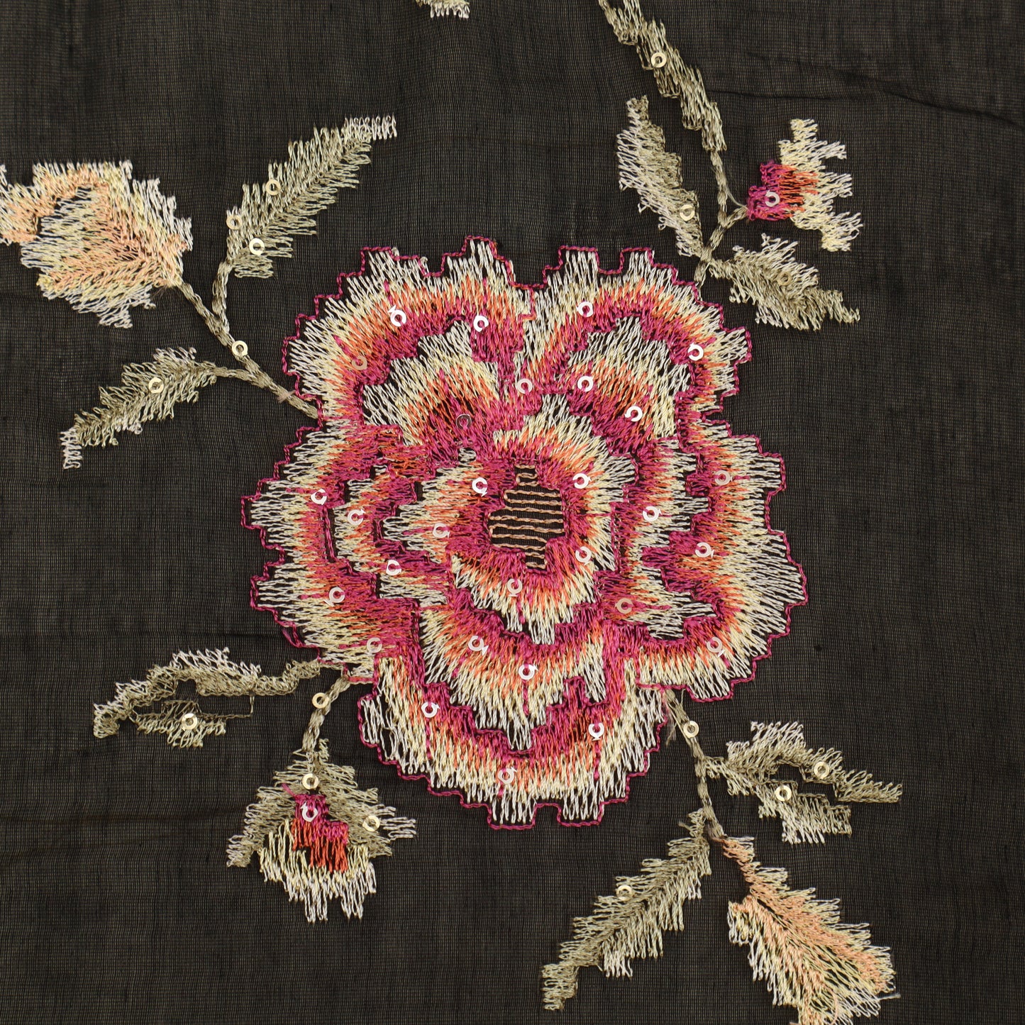 Chanderi Embroidery Fabric