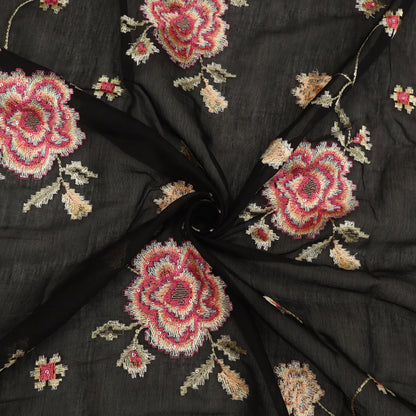 Chanderi Embroidery Fabric