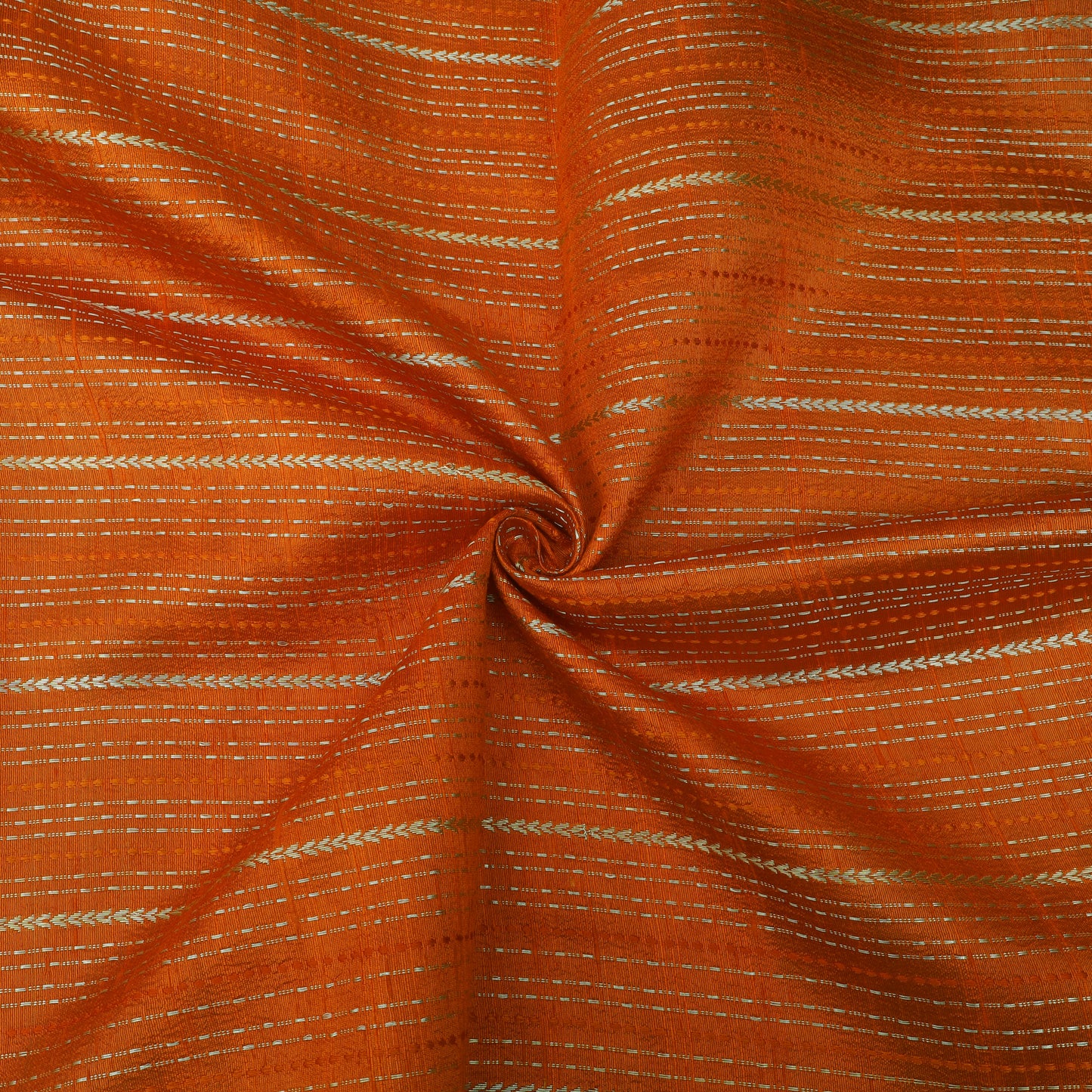 Pure Raw Silk Zari Stripe Fabric