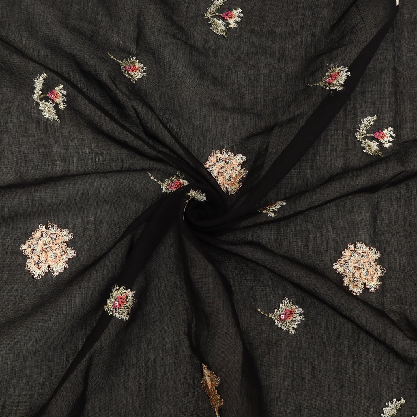 Chanderi Embroidery Fabric