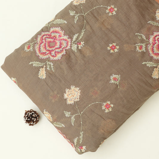 Chanderi Embroidery Fabric