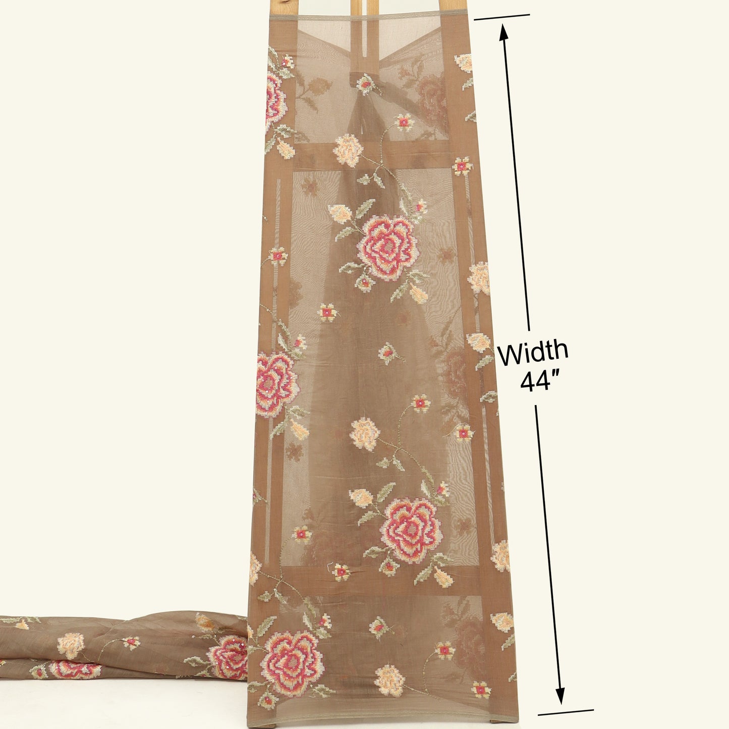 Chanderi Embroidery Fabric