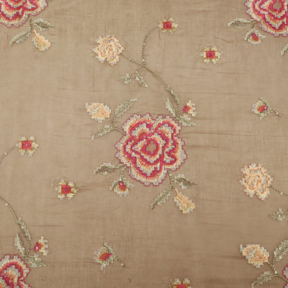 Chanderi Embroidery Fabric