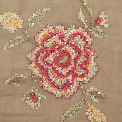 Chanderi Embroidery Fabric
