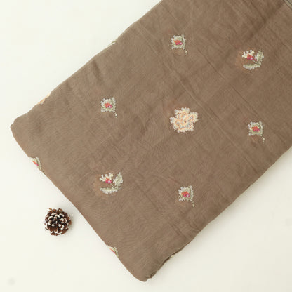 Chanderi Embroidery Fabric
