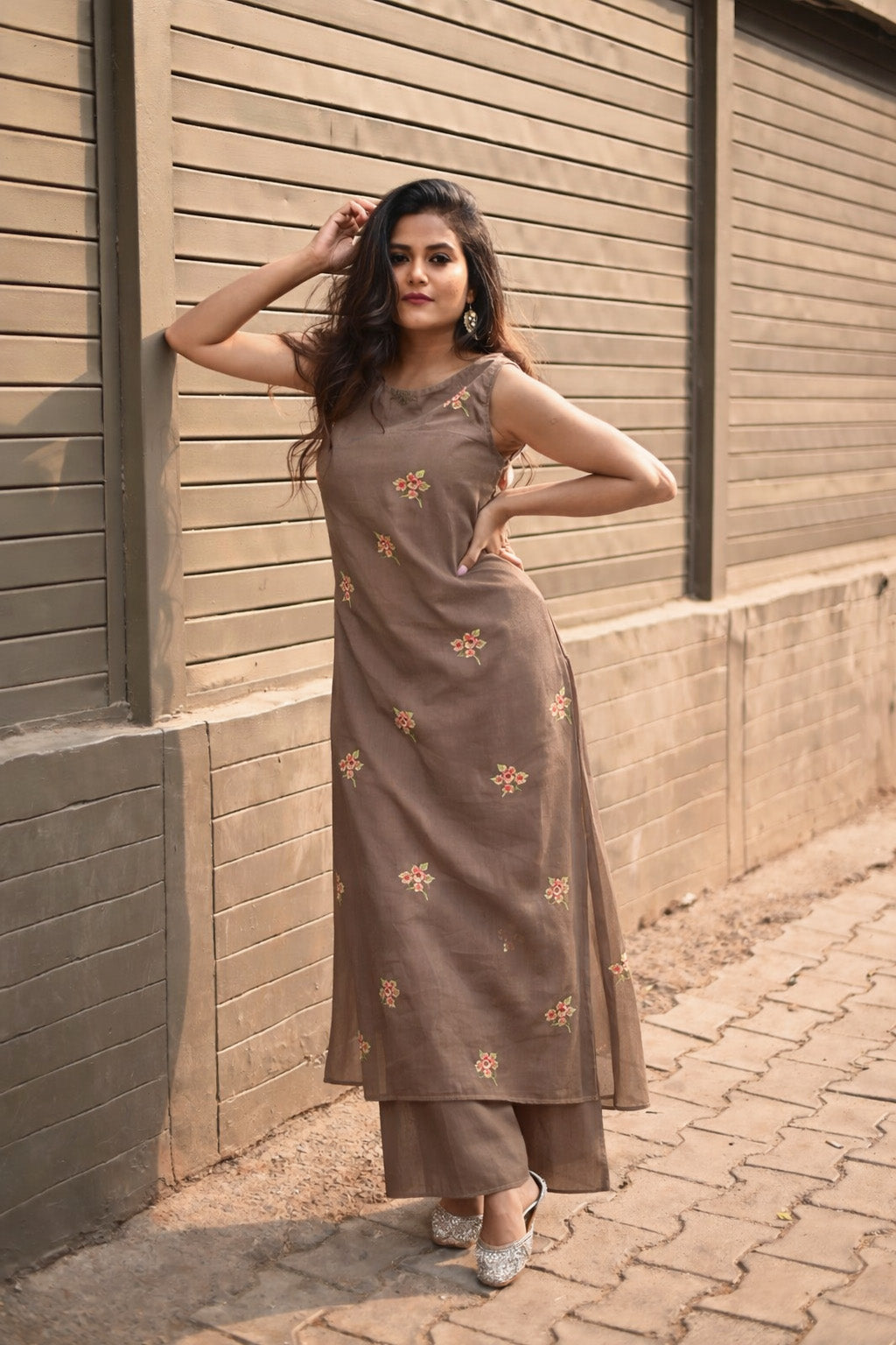 Chanderi Embroidery Fabric