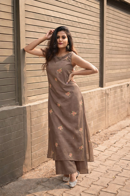 Chanderi Embroidery Fabric