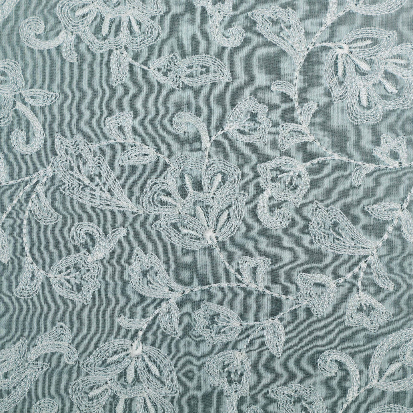 Colored Color Chanderi Embroidery Fabric