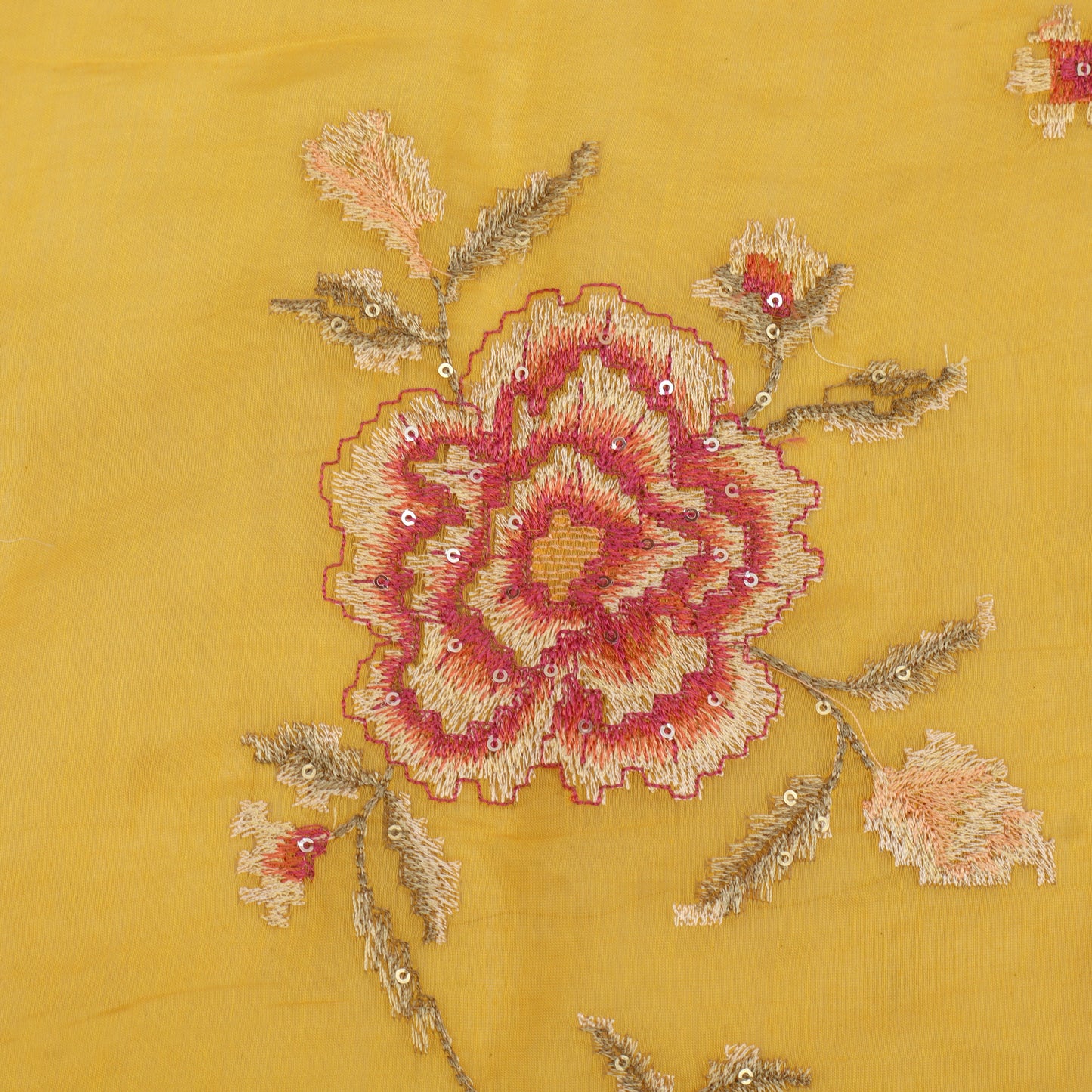 Chanderi Embroidery Fabric