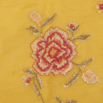 Chanderi Embroidery Fabric