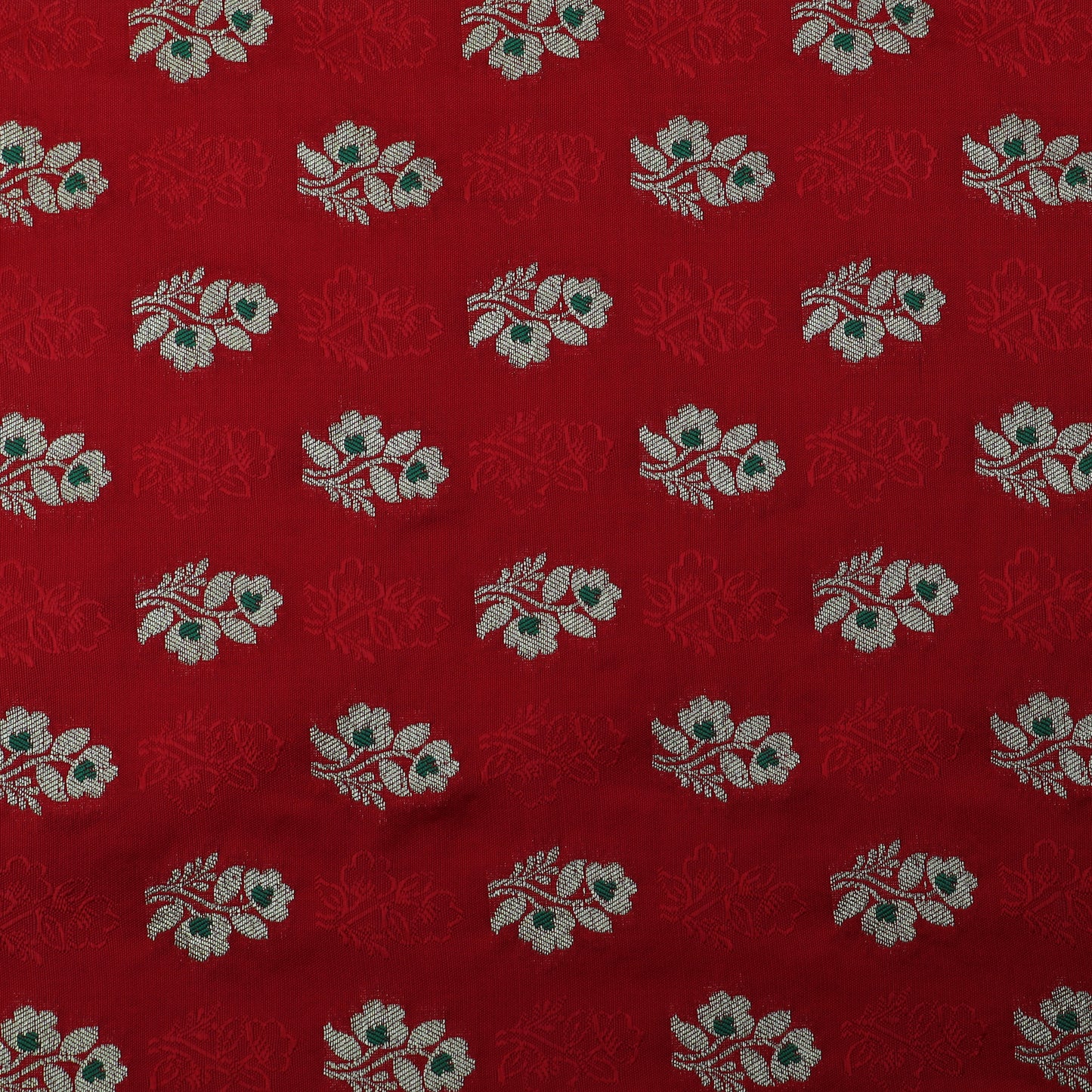 Maroon Color Katan Meena Booti Brocade Fabric