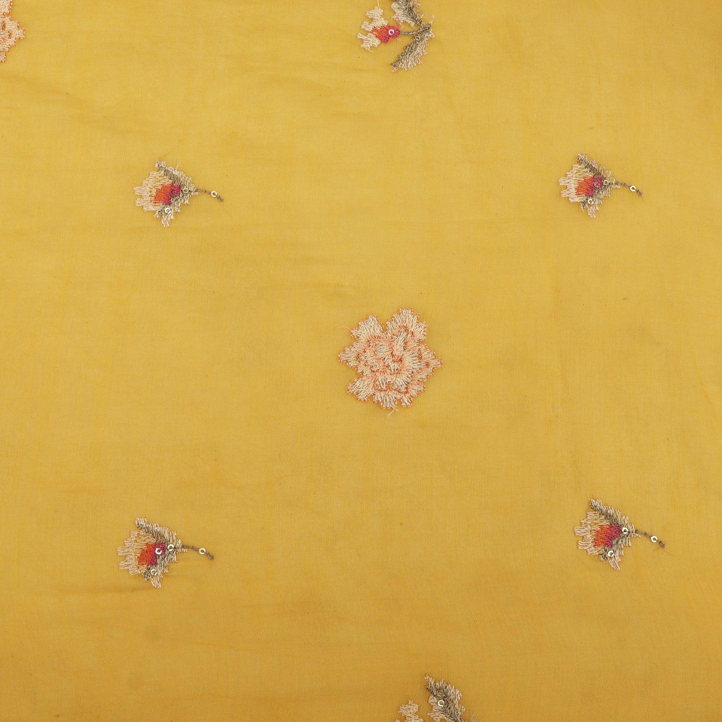 Chanderi Embroidery Fabric