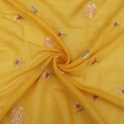 Chanderi Embroidery Fabric