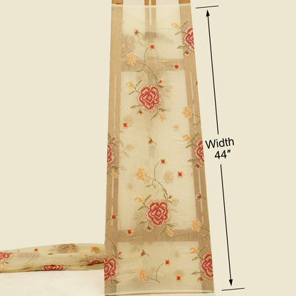 Chanderi Embroidery Fabric