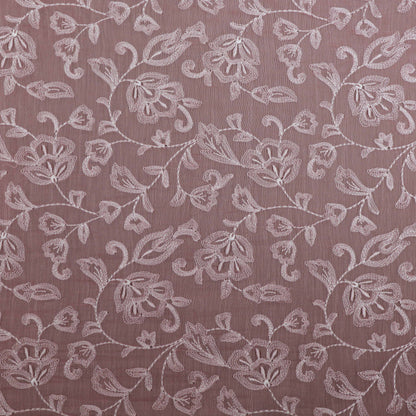 Colored Color Chanderi Embroidery Fabric