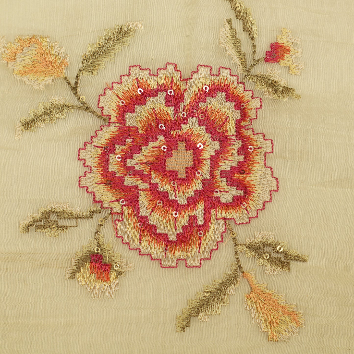 Chanderi Embroidery Fabric