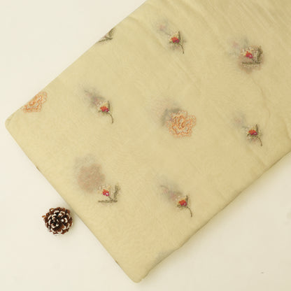 Chanderi Embroidery Fabric