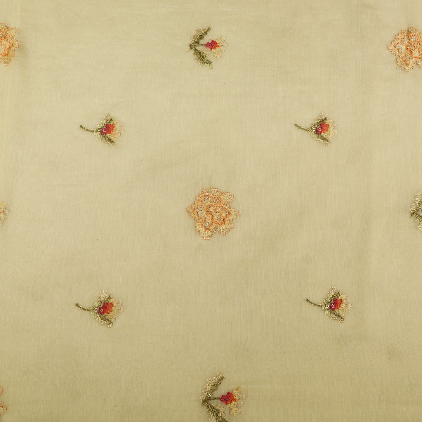 Chanderi Embroidery Fabric